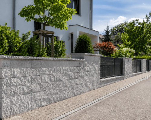 Gartensichtschutzmauer