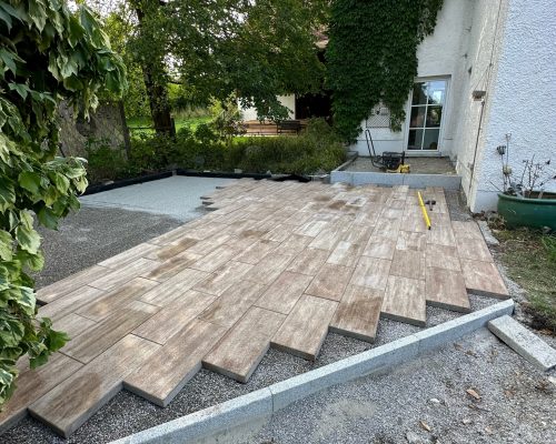Terrasse pflastern